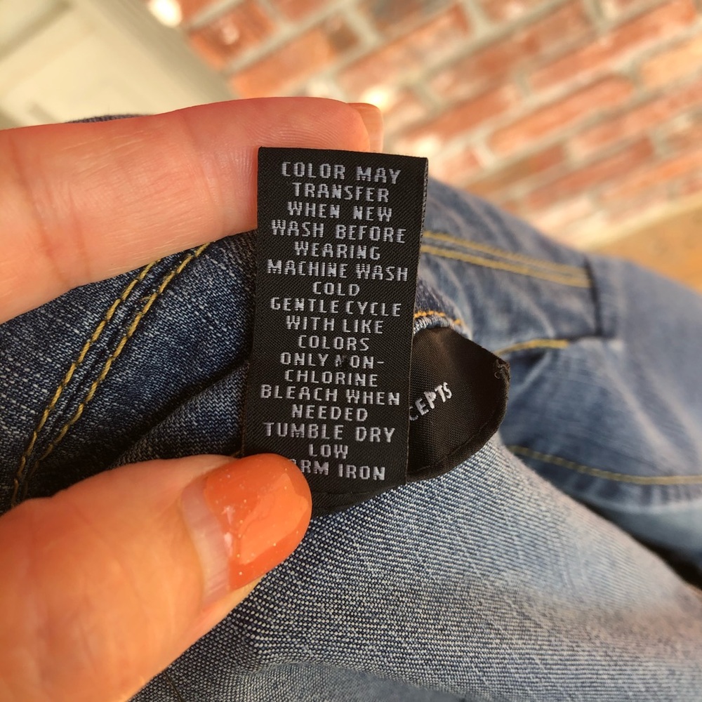 INC medium wash denim jacket size Medium - Picture 6 of 6